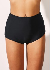 High Waist Carry Buttock Black Swimwear Shorts