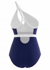 Cutout Contrast Spaghetti Strap One Piece Swimwear