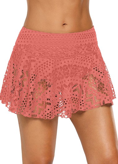 Printed Black Ruffle Trim Tankini Top and Pantskirt Printed Black Ruffle Trim Tankini Top and Pantskirt