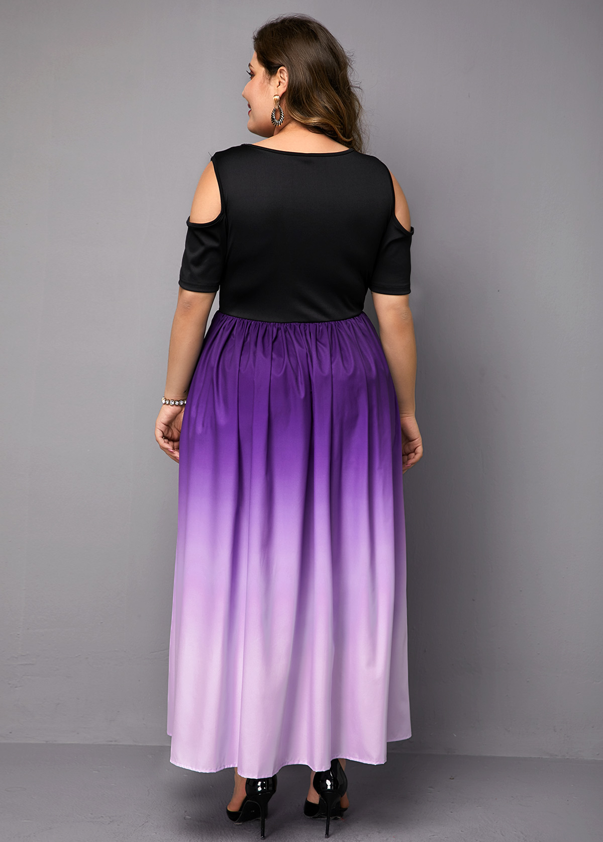 plus size ombre dress