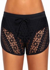 Blue Striped Double Straps Tankini Top-No Bottom