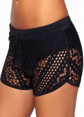 Blue Striped Double Straps Tankini Top-No Bottom