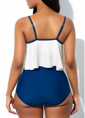 High Waist White Bikini Top and Lace Up Panty