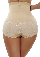 Skin Color Lace Panel Shapewear Shorts