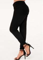 Black High Waist Shredded Skinny Jeans