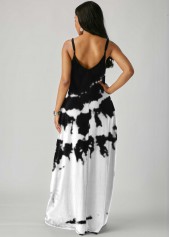 Side Pocket Tie Dye Spaghetti Strap Maxi Dress
