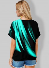 Round Neck Short Sleeve Printed T Shirt