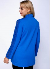 Lace Panel Faux Two Piece T Shirt