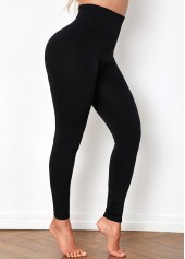 High Waist Black Super Elastic Legging
