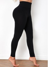 High Waist Black Super Elastic Legging