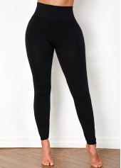High Waist Black Super Elastic Legging
