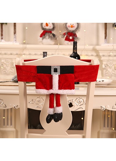 Rosewe 46 X 30cm Bell Detail Santa Claus Belt Chair Pad - One Size
