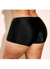 Spaghetti Strap Plus Size Tribal Print Tankini Set