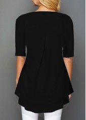 Round Neck Half Sleeve Printed T Shirt