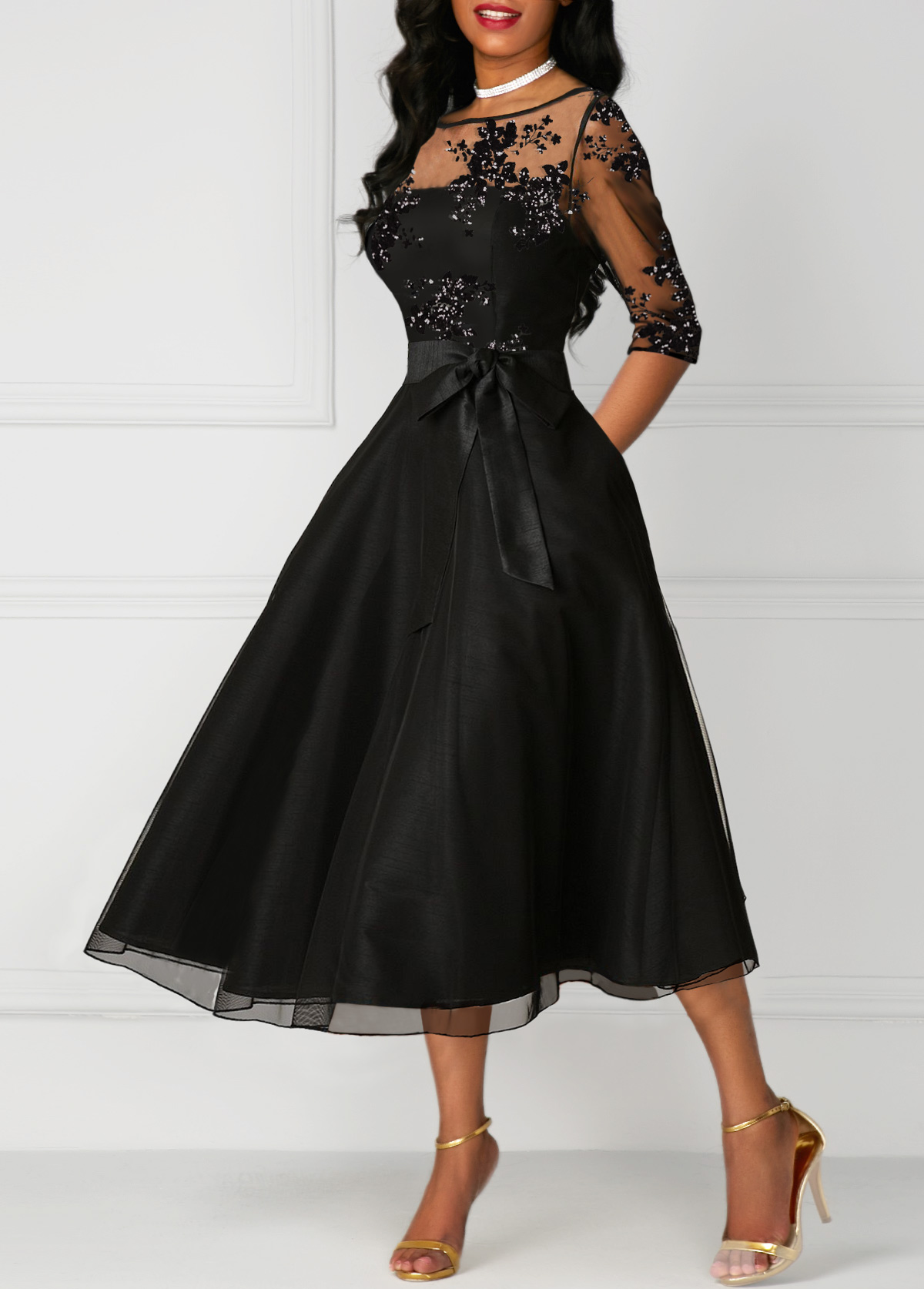 three quarter frocks