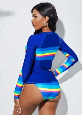 Rainbow Print Multi Color Surfing Suit
