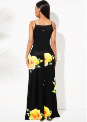 Floral Print Spaghetti Strap Maxi Dress