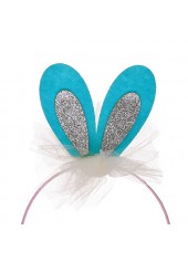 Baby Rabbit Ears Blue Mesh Headband