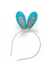 Baby Rabbit Ears Blue Mesh Headband