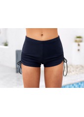 Drawstring Side Tribal Print Spaghetti Strap Tankini Set