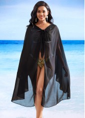 Asymmetric Hem Knot Detail Cover Up