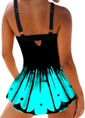 Printed Spaghetti Strap Swimdress and Panty