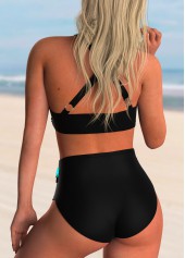 Tribal Print Criss Cross Back Bikini Set
