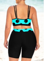 High Waisted Plus Size Polka Dot Bikini Set