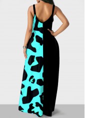 Animal Pattern Spaghetti Strap Maxi Dress