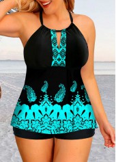 Criss Cross Back Plus Size Swimdress and Shorts