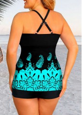 Criss Cross Back Plus Size Swimdress and Shorts
