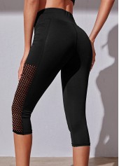 Solid Pocket High Waisted Swim Shorts