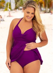 Halter Plus Size Swimdress and Panty