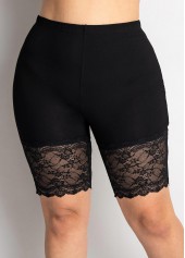High Waisted Plus Size Lace Stitching Legging