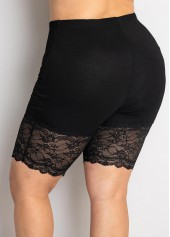 High Waisted Plus Size Lace Stitching Legging