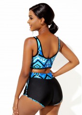 Wide Strap High Waist Printed Bikini Set