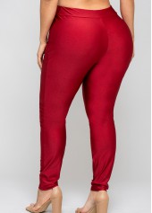 Solid Plus Size High Waisted Legging