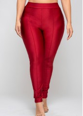 Solid Plus Size High Waisted Legging