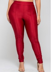 Solid Plus Size High Waisted Legging