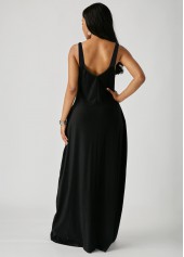 Double Pocket Colorful Wide Strap Dress 