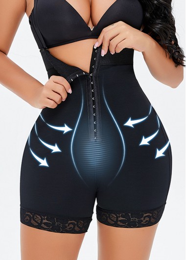 Rosewe Womens Body Shaper Shapewear Waist Trainer Solid Skinny Lace Stitching Panties for Women - XL