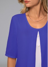 Royal Blue Blouse