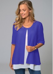 Royal Blue Blouse