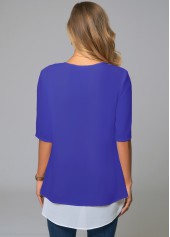 Royal Blue Blouse