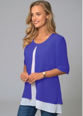 Royal Blue Blouse