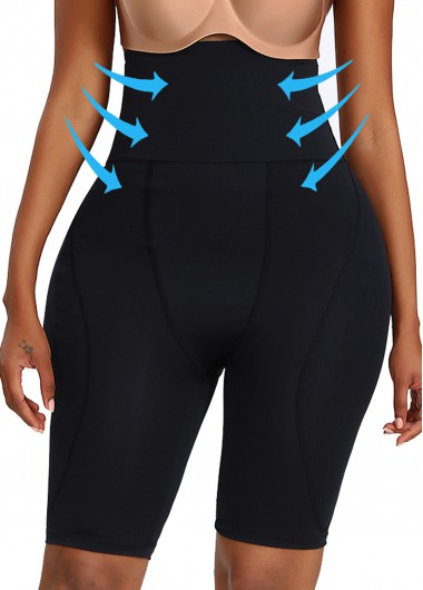 Rosewe Womens Body Shaper Shapewear Waist Trainer Solid Elastic Detail High Waist Skinny Panties - 3XL