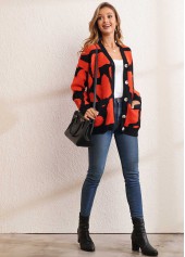 Long Sleeve Button Up Pocket Design Cardigan