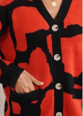 Long Sleeve Button Up Pocket Design Cardigan