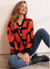 Long Sleeve Button Up Pocket Design Cardigan