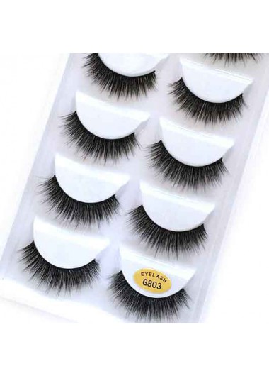 Rosewe Thick Mink Black False Eyelashes Set - One Size